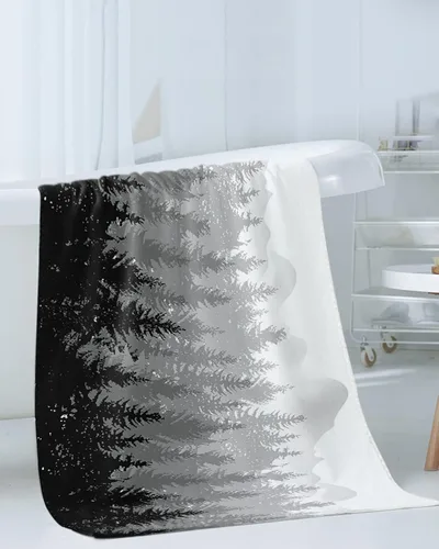 Vista 3 de Juego de toallas de baño de árbol de otoño para baño, toallas de lujo, regalos para mujeres, de secado rápido, playa, cocina, mano, cabello, cara