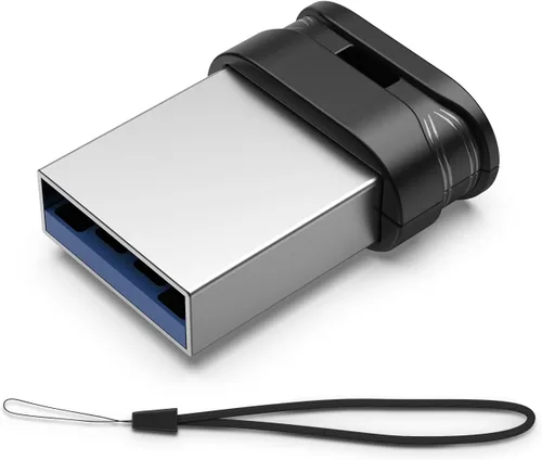 Vista 12 de RAOYI Unidad flash USB de 16 GB, USB 2.0 Mini Fit Memory Stick Ultra Slim Thumb Drive Jump Drive Zip Drive Pen Drive con cordón, color negro