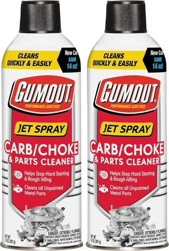 Vista 2 de Gumout (800002230-12PK) - Limpiador de carburador y obturador en aerosol - 16 oz., (Paquete de 12)