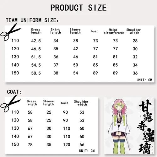 Vista 9 de Demon Slayer - Conjunto de cosplay de anime para cosplay disfraz de kimono para adultos niños y pelucas una variedad de estilos para elegir