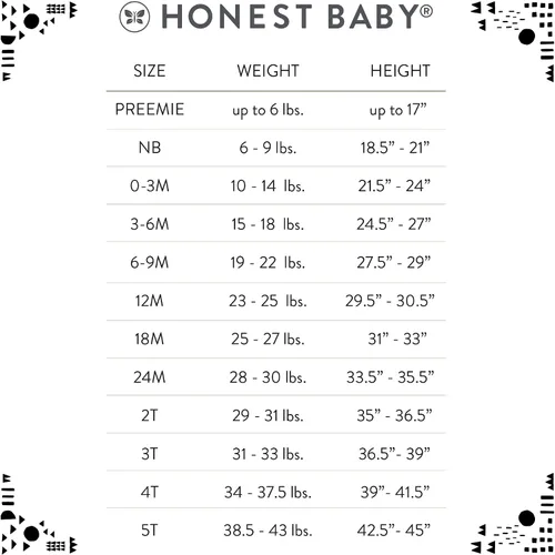 Vista 6 de HonestBaby Footed Sleep & Play Pajamas Organic Cotton for Infant Baby Girls (LEGACY)