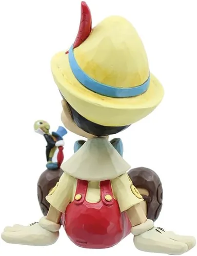 Vista 3 de Enesco Disney Traditions Collection por Jim Shore Pinocho y Jiminy Cricket Figurita de resina, hecha a mano, pintada, coleccionable, estatua