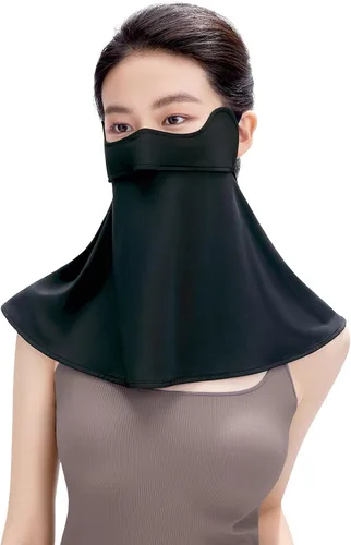 Vista 9 de BENEUNDER Protección solar UV para la cara, bufanda para el cuello, UPF150+, transpirable, refrescante, para actividades al aire libre de verano