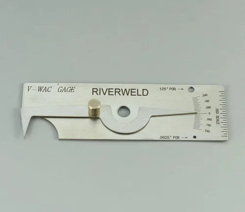 Vista 3 de RIVERWELD V-WAC Calibre de soldadura única Medidor de profundidad de hoyo Calibre de soldadura de inspección Calibradores de rosca Medidores