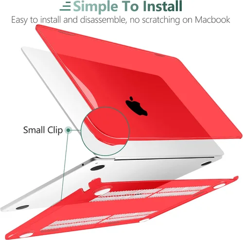 Vista 3 de TWOLSKOO Funda compatible con M4 MacBook Air de 15 pulgadas versión 2025-2023 M4 A3241 M3 A3114 M2 A2941, carcasa rígida de plástico, protector