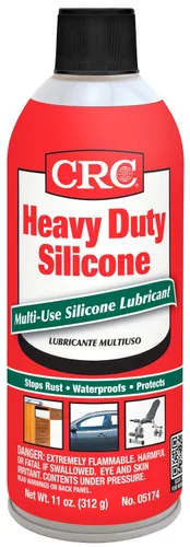 Vista 2 de CRC Lubricante de silicona resistente, 11 onzas de peso, líquido incoloro transparente