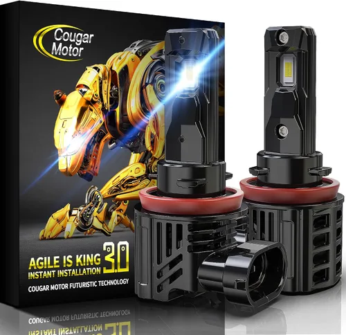 Vista 13 de Cougar Motor Bombillas antiniebla H4, sin polaridad con ventilador de refrigeración ATV/UTV H4, lámparas antiniebla auxiliares, Plug-N-Play, paquete