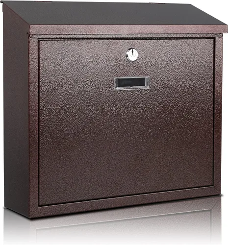 Vista 11 de Buzón de correo xydled con cerradura de llave, buzón de correo con cerradura montado en la pared, buzón de correo de seguridad con cerradura