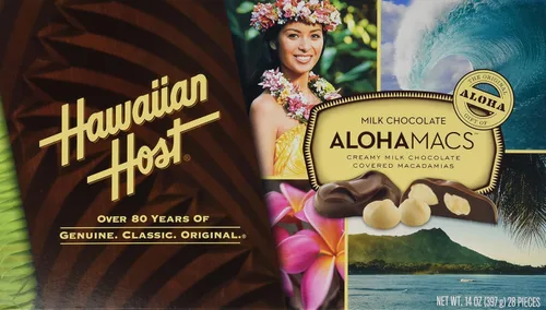 Vista 9 de Hawaiian Host Alohamacs Chocolate con Leche El Chocolate Original Cubierto de Nuez de Macadamia, Bolsa de 5 Cajas - 5 Onzas