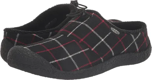 Vista 7 de KEEN Pantuflas Howser 3 Slide cómodas y duraderas para mujer, Cuadros Negros