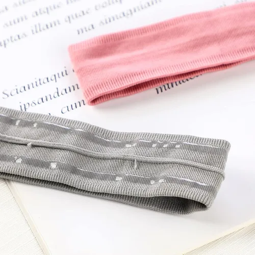 Vista 4 de Diademas de entrenamiento antideslizantes, diademas deportivas, bandas elásticas deportivas para el cabello, para deportes, viajes, interiores
