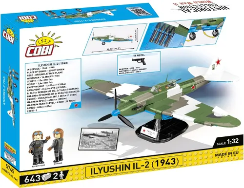 Vista 3 de COBI Colección Histórica Segunda Guerra Mundial IL-2 (1943) Avión