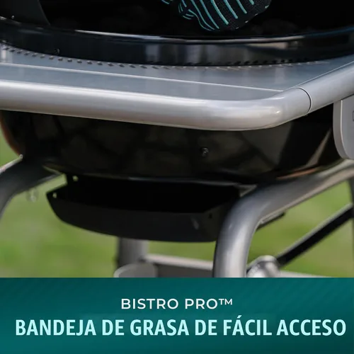 Vista 9 de Charbroil Bistro Pro - Parrilla de gas para espacios pequeños y patios, color negro - 25302161