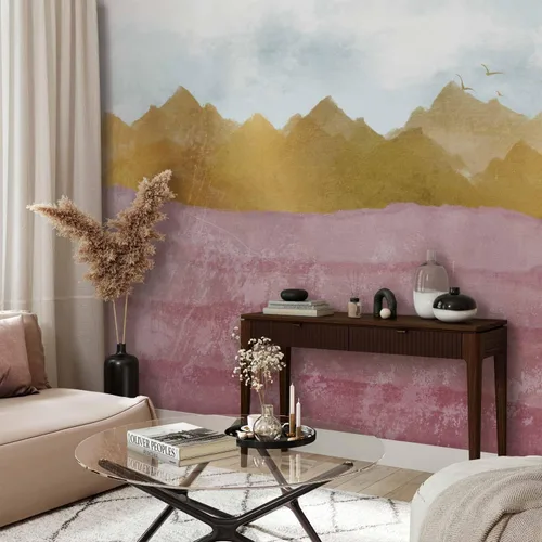 Vista 2 de artgeist Mural de pared abstracto de 77 x 55 pulgadas - Papel tapiz autoadhesivo XXL Peeland Stick, removible, gran calcomanía, decoración de pared