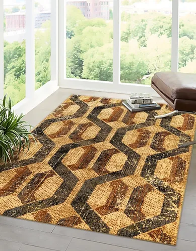 Vista 9 de Unique Loom Saturn Collection - Astra (Runner 2 pies 2 pulgadas x 5 pies 0 pulgadas, beige crema/negro)