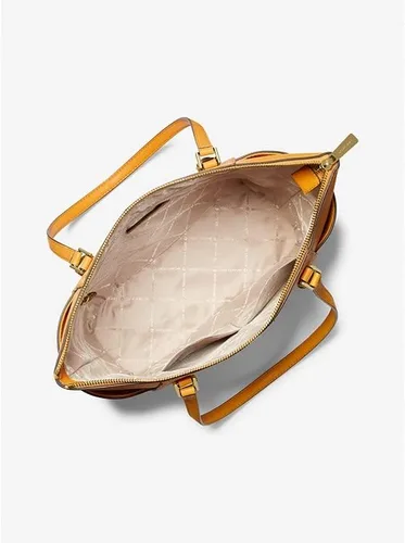 Vista 2 de Michael Kors Charlotte - Bolso grande de cuero con cremallera superior