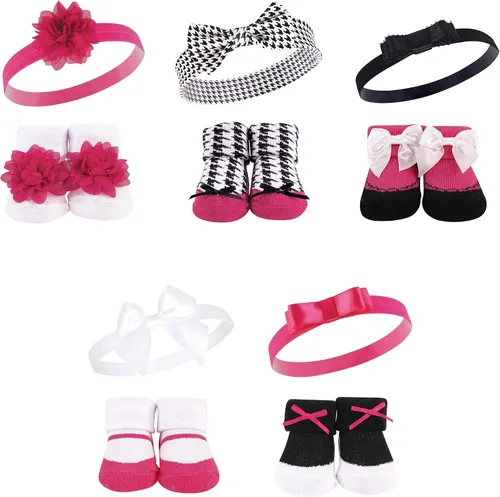 Vista 83 de Hudson Baby Conjunto de regalo de diadema y calcetines para niña