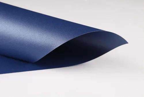 Vista 5 de Papel brillante azul marino, paquete de 100 unidades de papel de cartulina metálica, cubierta de 92 libras, doble cara, apto para impresoras
