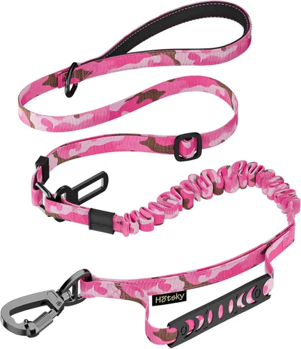 Vista 14 de Hotsky Bungee táctico que absorbe los golpes, correa fuerte para perro, CP