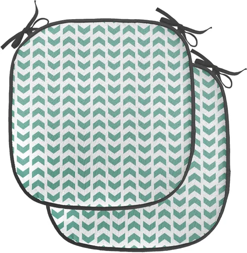 Vista 150 de Ambesonne Flamingo - Cojín de asiento para silla, diseño de fantasía exótica con elementos de vida silvestre hawaiana en colores pastel, acolchado