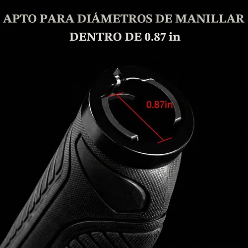 Vista 4 de ROCKBROS Agarres para manillar de bicicleta Cerradura de abrazadera de Negro