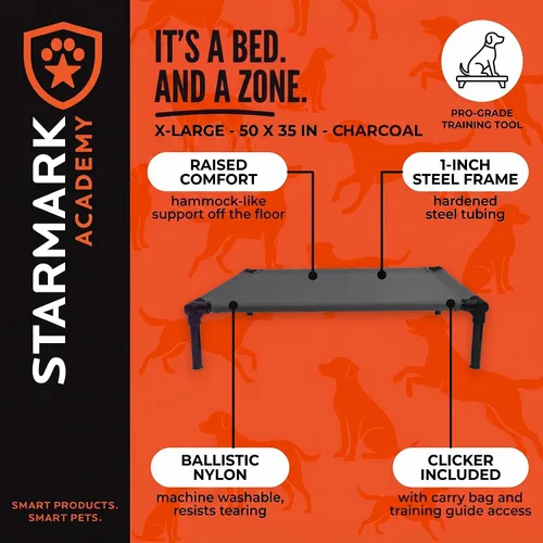 Vista 3 de Starmark Dog Zone Cama XL Carbón vegetal