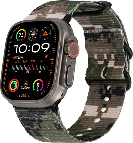 Vista 19 de Carterjett - Correa para Apple Watch 1.732 pulgadas, 1.654 pulgadas, 1.575 pulgadas, 1.496 pulgadas, nailon NATO, correas iWatch, mujeres y hombres