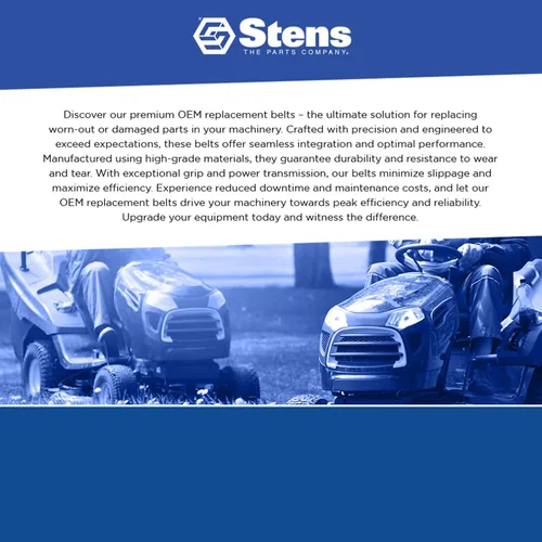 Vista 7 de Stens Correa de repuesto OEM 265-621 compatible con tractores Cub Cadet LTX1040, 2009 y posteriores, MTD 13A2785S001, 13AN785S001, 13AO785T055