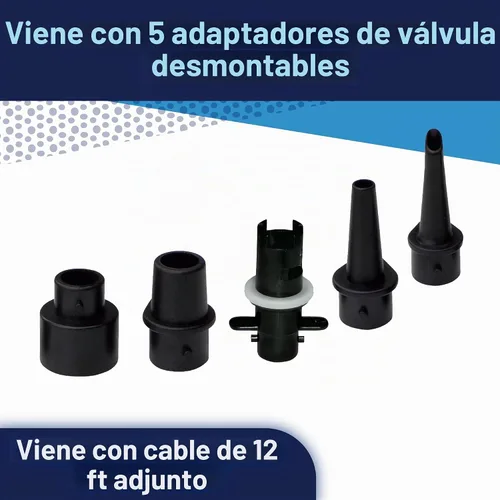 Vista 3 de WOW World of Watersports - Bombas de aire para inflables A 120V AC air pump for towables, pool floats, and air mattresses. 600 L/min; adapters for