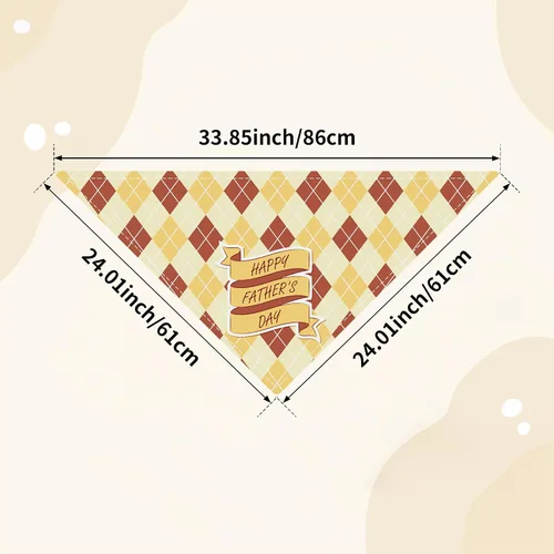 Vista 2 de 50 pañuelos para perro para el día del padre, a granel, grandes, XL, XXL, XXXL