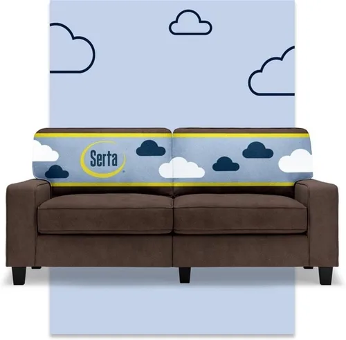 Vista 15 de Pemberly Row Sofá moderno de 73 pulgadas con brazos de riel con fundas extraíbles, color beige
