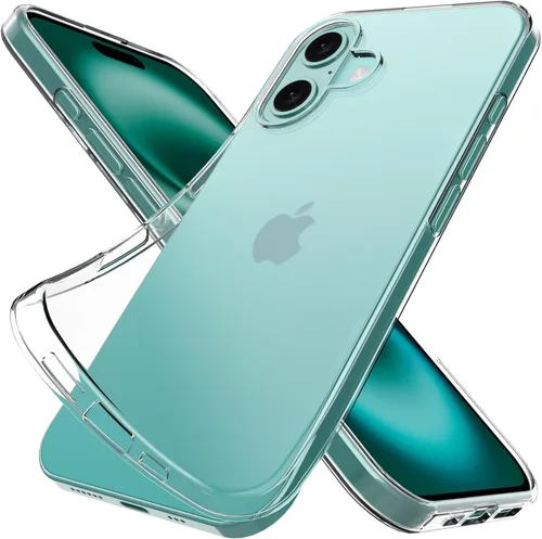 Vista 7 de Funda transparente para iPhone 14 Plus. Fundas protectoras de silicona TPU de plástico transparente para iPhone 14 Plus [agarre delgado y cómodo]
