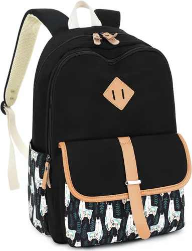 Vista 9 de Leaper - mochila escolar para niñas, mochila informal, bolsa de viaje con bolsillos laterales