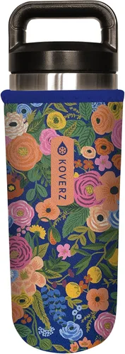 Vista 62 de Funda de neopreno para botella de agua Koverz, funda de neopreno, se ajusta a botellas de agua de 24-30 oz, lavable y reutilizable, tamaño grande