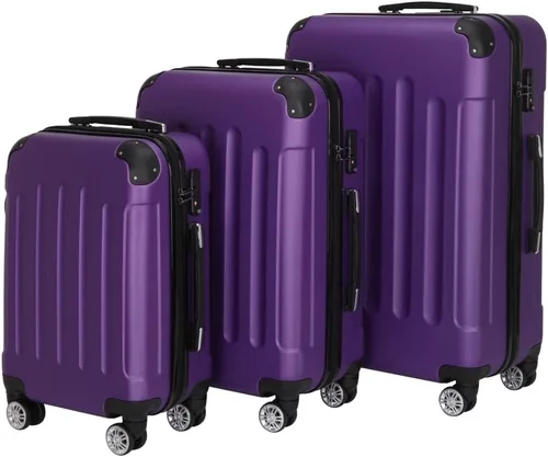 Vista 35 de Juego de equipaje de 3 piezas – Maletas con ruedas giratorias multidireccionales – Bolsa de viaje Maleta ABS con bloqueo TSA – Maletas de carcasa