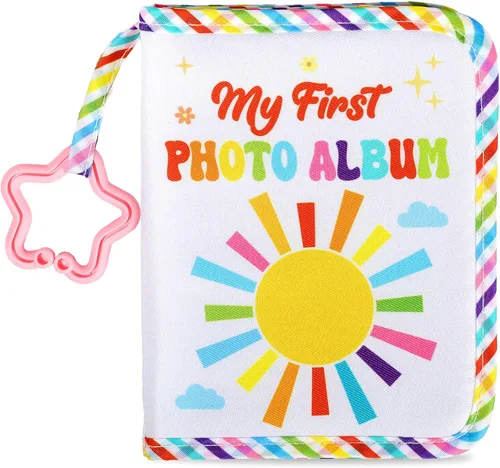 Vista 14 de Baby's My First Family Álbum Familiar Mi Primer Álbum de Fotos Suave Libro de Tela con Fotos Adventure Land My First Book of Photos Álbum