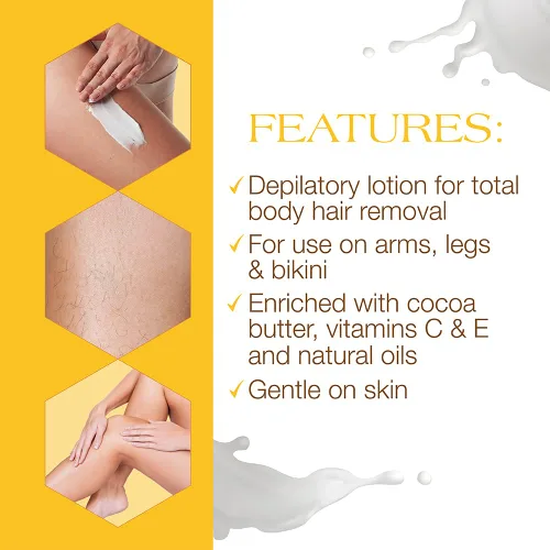 Vista 4 de GiGi Crema depilatoria para la cara – Loción de depilación suave para brazos, piernas y área del bikini de las mujeres, removedor de vello para piel