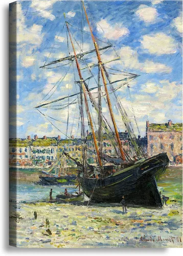 Vista 95 de A&T ARTWORK A Brisk Breeze por Willem van de velde Reproducciones de pintura de velero, impresiones en lienzo giclée para decoración del hogar, 20 x