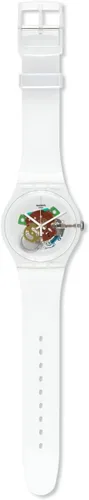Vista 2 de Swatch Nuevo Gent BIOSOURCED Reloj de cuarzo fantasma aleatorio, transparente, Transparente, Reloj de cuarzo