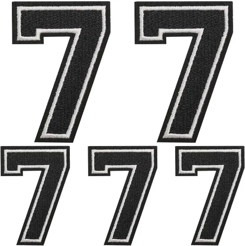 Vista 84 de Parches de letras para planchar, 5 piezas de letras individuales bordadas completas para ropa, vestido, sombrero, jeans, accesorios de bricolaje