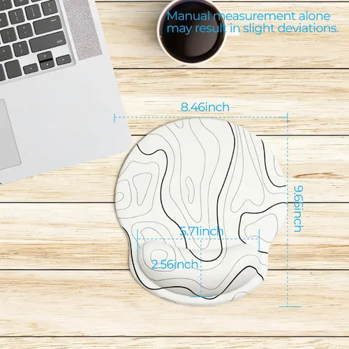 Vista 7 de Alfombrilla de mouse ergonómica con reposamuñecas, accesorios de escritorio de espuma viscoelástica para mujeres, alfombrilla de mouse