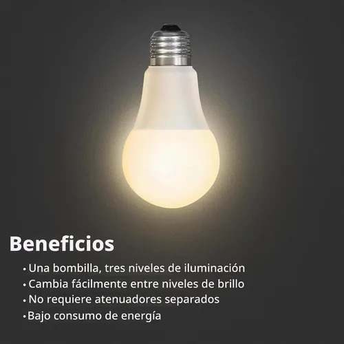 Vista 5 de Feit Electric A19 LED de interruptor a atenuación, E26, 60W Eq, 2700K Blanco suave (2700K Soft White)