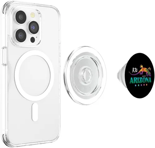 Vista 4 de Ajo Arizona USA Southwest Desert Gecko Vacation Souvenir PopSockets MagSafe PopGrip for iPhone