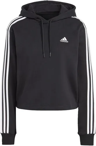 Vista 2 de adidas Sudadera con capucha de rizo francés de 3 rayas Essentials para mujer