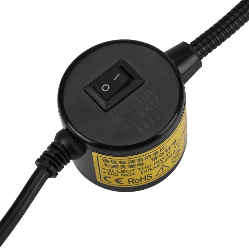 Vista 8 de Wal luz LED frontal, brazo flexible magnético multifuncional luz de trabajo, LED de luz diurna, luces de manualidades (enchufe de EE. UU. 110V)