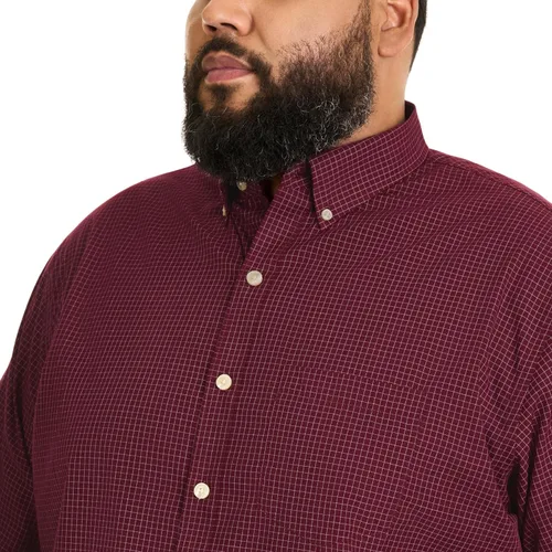 Vista 5 de Van Heusen Men's Big and Tall Wrinkle Free Short Sleeve Button Down Check Shirt