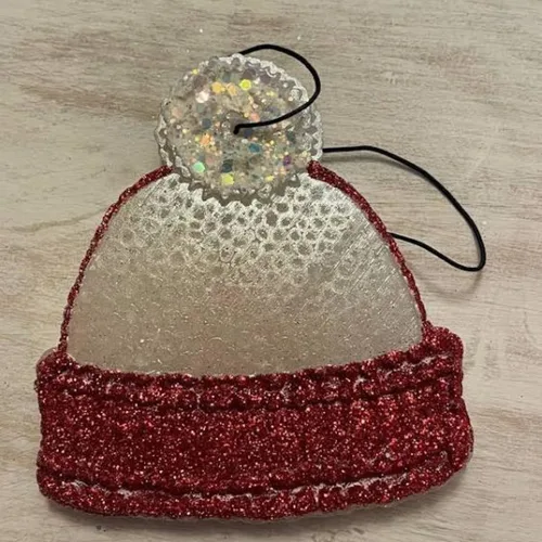 Vista 5 de Gorro de punto con forma de bola CC Freshie, molde de silicona de 4.75 x 5 x 1 pulgadas para cuentas aromáticas perfumadas, vela bohemia