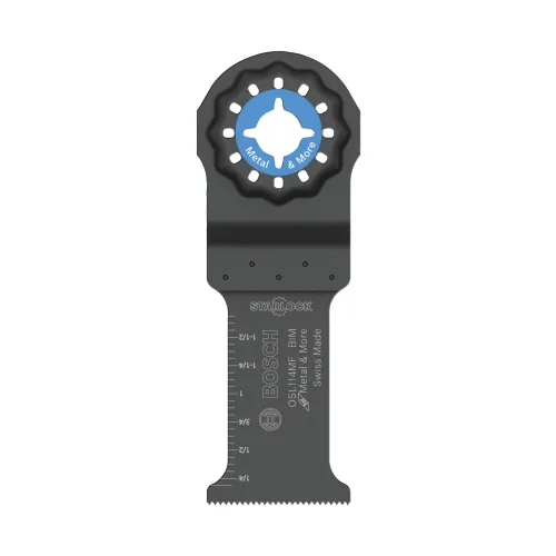 Vista 4 de Bosch OSL114MF Cuchilla de Corte por Inmersión para Multiherramienta Oscilante Bimetálica Starlock® de 1-1/4 pulgadas