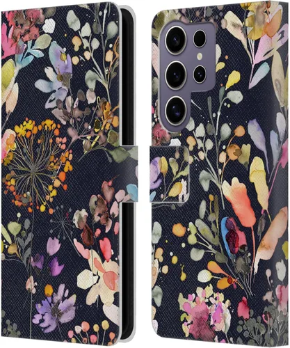 Vista 136 de Head Case Designs Officially Licensed Ninola Beige Wild Grasses Leather Wallet Case Compatible with Samsung Galaxy A07 4G