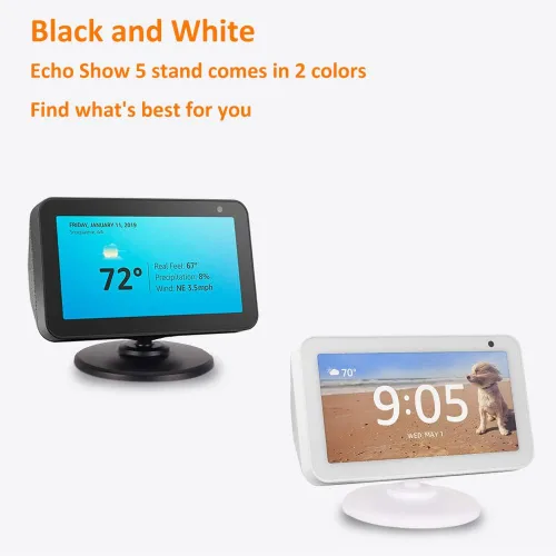 Vista 6 de AutoSonic Soporte compatible con Amazon Echo Show 5 (1ª generación y 2ª generación) Diseño ajustable para mejorar el ángulo de visión Magnético